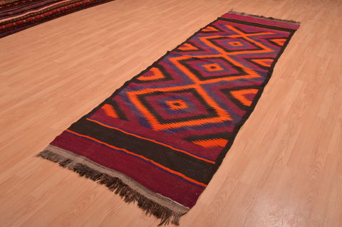Kilim Red Runner Hand Woven 36 X 1011 Area Rug 100-109151 Image 2