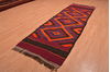 Kilim Red Runner Hand Woven 36 X 1011 Area Rug 100-109151 Thumb 2