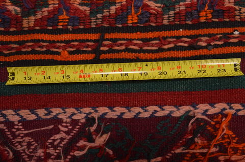 Kilim Brown Runner Hand Knotted 44 X 91 Area Rug 100-109152 Image 14