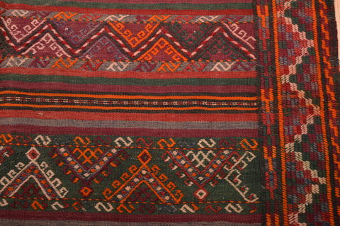 Kilim Brown Runner Hand Knotted 44 X 91 Area Rug 100-109152 Image 9