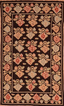 Gabbeh Beige Hand Woven 5'7" X 9'6"  Area Rug 100-109153