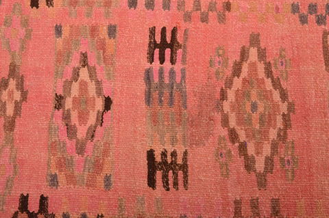 Kilim Red Runner Hand Knotted 25 X 76 Area Rug 100-109157 Image 3