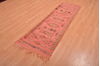 Kilim Red Runner Hand Knotted 25 X 76 Area Rug 100-109157 Thumb 2