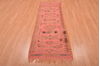 Kilim Red Runner Hand Knotted 25 X 76 Area Rug 100-109157 Thumb 5