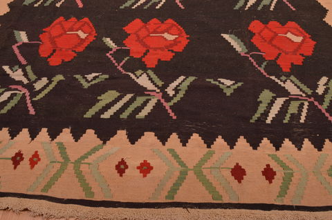 Kilim Black Flat Woven 80 X 124 Area Rug 100-109160 Image 9