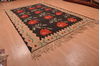 Kilim Black Flat Woven 80 X 124  Area Rug 100-109160 Thumb 5