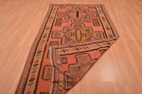 Kilim Red Hand Knotted 50 X 91 Area Rug 100-109162 Image 10