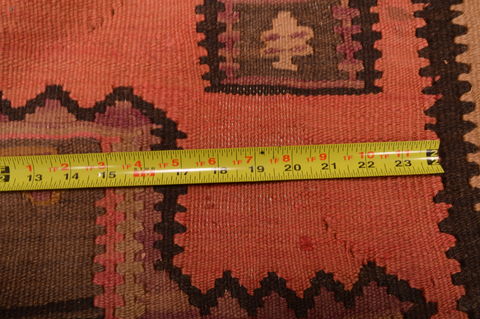 Kilim Red Hand Knotted 50 X 91 Area Rug 100-109162 Image 11