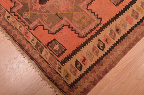 Kilim Red Hand Knotted 50 X 91 Area Rug 100-109162 Image 5