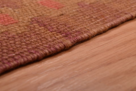Kilim Red Hand Knotted 50 X 91 Area Rug 100-109162 Image 9