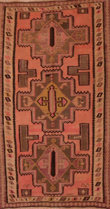 Kilim Red Hand Knotted 50 X 91 Area Rug 100-109162 Image 0