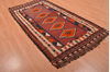 Kilim Red Hand Knotted 41 X 82  Area Rug 100-109165 Thumb 4