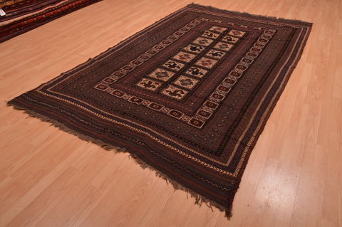 Kilim Brown Flat Woven 511 X 95 Area Rug 100-109166 Image 2