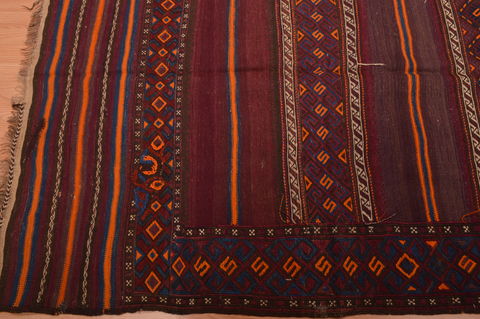 Kilim Brown Runner Hand Knotted 50 X 96 Area Rug 100-109167 Image 15