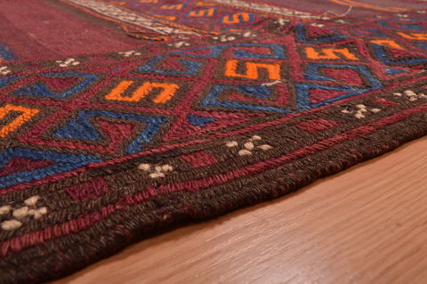 Kilim Brown Runner Hand Knotted 50 X 96 Area Rug 100-109167 Image 18