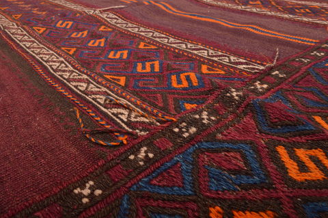 Kilim Brown Runner Hand Knotted 50 X 96 Area Rug 100-109167 Image 19