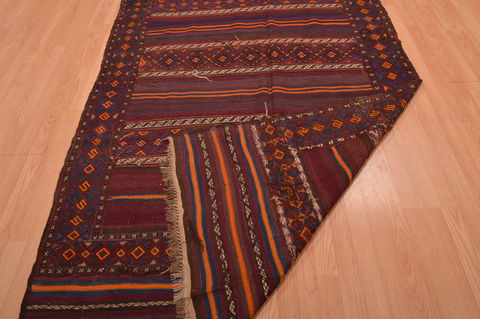 Kilim Brown Runner Hand Knotted 50 X 96 Area Rug 100-109167 Image 20