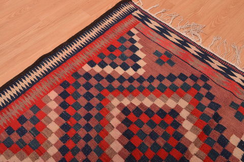 Kilim Red Hand Knotted 48 X 92 Area Rug 100-109169 Image 10