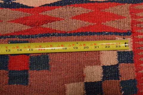 Kilim Red Hand Knotted 48 X 92 Area Rug 100-109169 Image 13