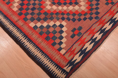 Kilim Red Hand Knotted 48 X 92 Area Rug 100-109169 Image 7