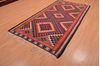 Kilim Red Hand Knotted 48 X 92 Area Rug 100-109169 Thumb 2