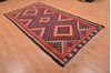 Kilim Red Hand Knotted 48 X 92 Area Rug 100-109169 Thumb 3