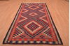 Kilim Red Hand Knotted 48 X 92  Area Rug 100-109169 Thumb 4