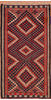 Kilim Red Hand Knotted 48 X 92 Area Rug 100-109169 Thumb 0