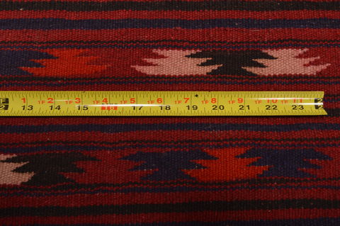 Kilim Red Hand Knotted 49 X 92 Area Rug 100-109170 Image 15