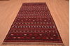 Kilim Red Hand Knotted 49 X 92  Area Rug 100-109170 Thumb 10