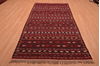 Kilim Red Hand Knotted 49 X 92  Area Rug 100-109170 Thumb 1