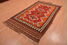 Kilim Red Hand Knotted 46 X 81  Area Rug 100-109171 Thumb 2