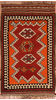 Kilim Red Hand Knotted 46 X 81  Area Rug 100-109171 Thumb 0