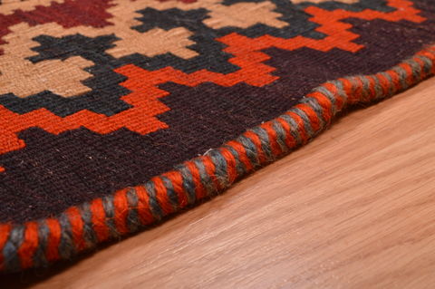 Kilim Brown Hand Knotted 50 X 82 Area Rug 100-109172 Image 13