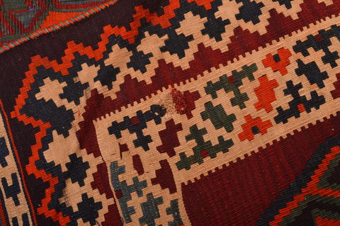 Kilim Brown Hand Knotted 50 X 82 Area Rug 100-109172 Image 15