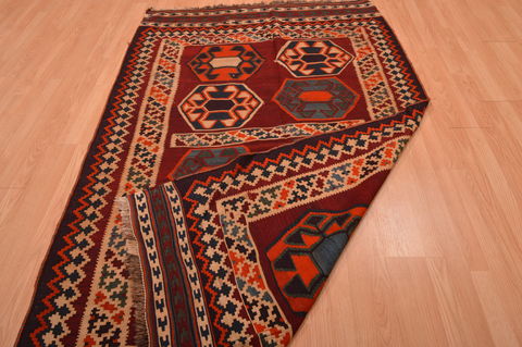 Kilim Brown Hand Knotted 50 X 82 Area Rug 100-109172 Image 16