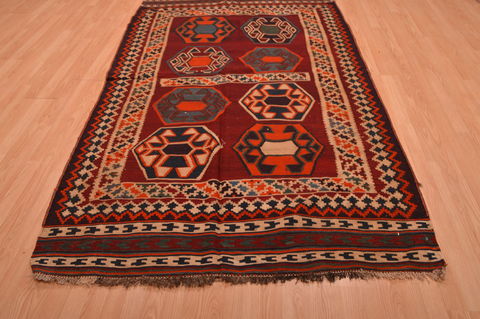 Kilim Brown Hand Knotted 50 X 82 Area Rug 100-109172 Image 1