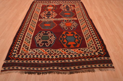 Kilim Brown Hand Knotted 50 X 82 Area Rug 100-109172 Image 4