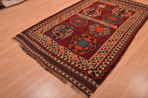 Kilim Brown Hand Knotted 50 X 82 Area Rug 100-109172 Image 5