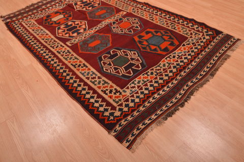 Kilim Brown Hand Knotted 50 X 82 Area Rug 100-109172 Image 6