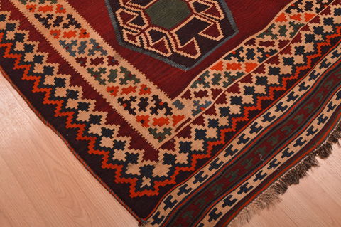 Kilim Brown Hand Knotted 50 X 82 Area Rug 100-109172 Image 7