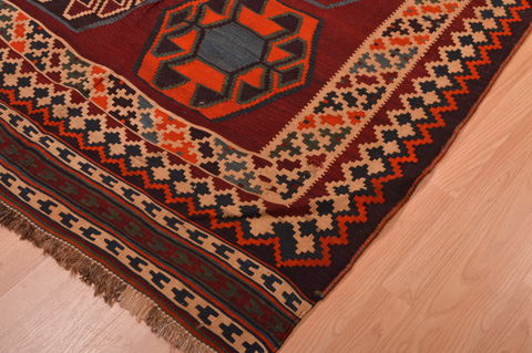 Kilim Brown Hand Knotted 50 X 82 Area Rug 100-109172 Image 9