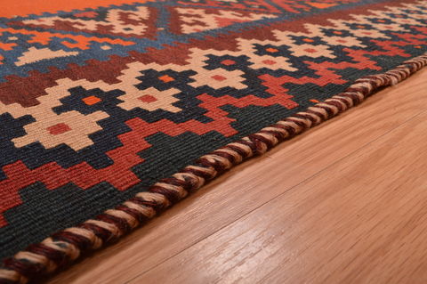 Kilim Brown Flat Woven 411 X 84 Area Rug 100-109174 Image 11