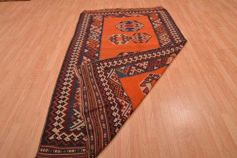 Kilim Brown Flat Woven 411 X 84 Area Rug 100-109174 Image 12