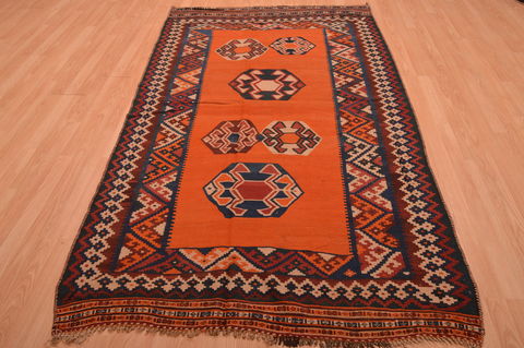 Kilim Brown Flat Woven 411 X 84 Area Rug 100-109174 Image 1