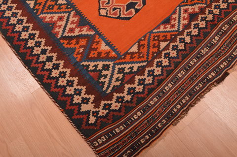 Kilim Brown Flat Woven 411 X 84 Area Rug 100-109174 Image 7