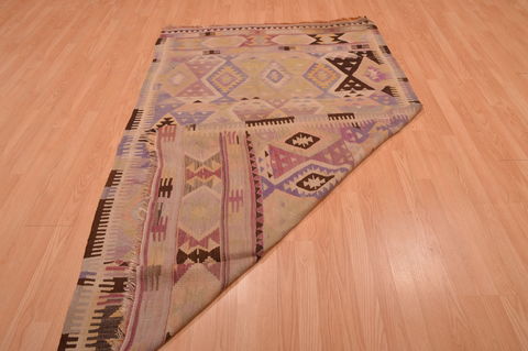 Kilim Beige Flat Woven 411 X 711 Area Rug 100-109175 Image 14