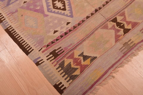 Kilim Beige Flat Woven 411 X 711 Area Rug 100-109175 Image 7
