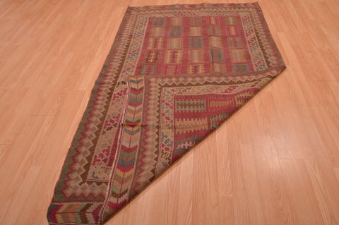 Kilim Brown Flat Woven 47 X 79 Area Rug 100-109176 Image 13