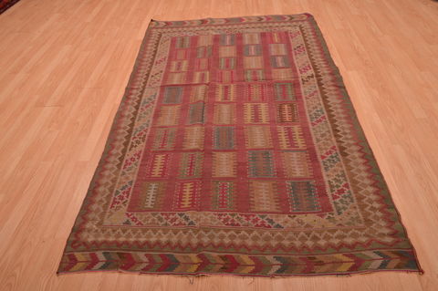 Kilim Brown Flat Woven 47 X 79 Area Rug 100-109176 Image 1